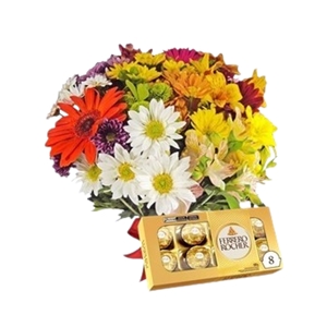 17- Flores com Chocolate