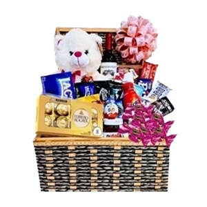 14-KIT COM VINHO E CHOCOLATE