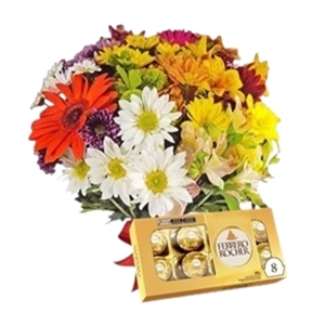 17- Flores com Chocolate